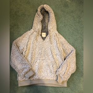 Thread Supply Super Soft Sherpa V-Neck Hoodie